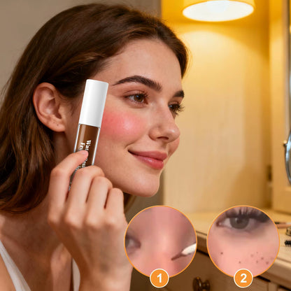 Face Dot Pen 4Ml Waterproof Face Stain Stamp Quick-Drying Stamp for Women Girls Facial Beauty Daily Dating Everyday Make Up